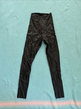 Commando pleather Black Leggings - Classic super Stretch Small